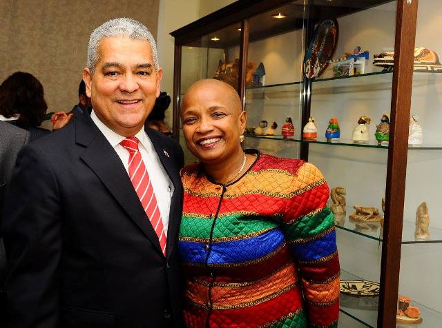 Ambassador Chirú and Cuban ambassador Norma Goicochea Estenoz - Diplomat  magazine