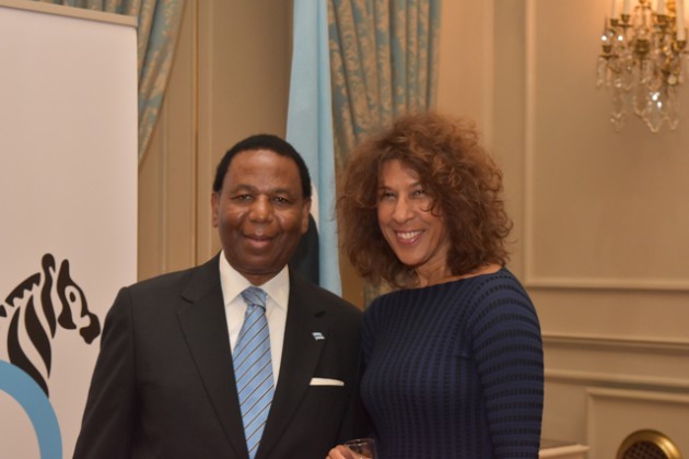 H.E. Samuel Otsile Outlule Ambassador of the Republic of Botswana and H.E. Dr Len Ishmael, Ambassador of the Eastern Caribbean States.
